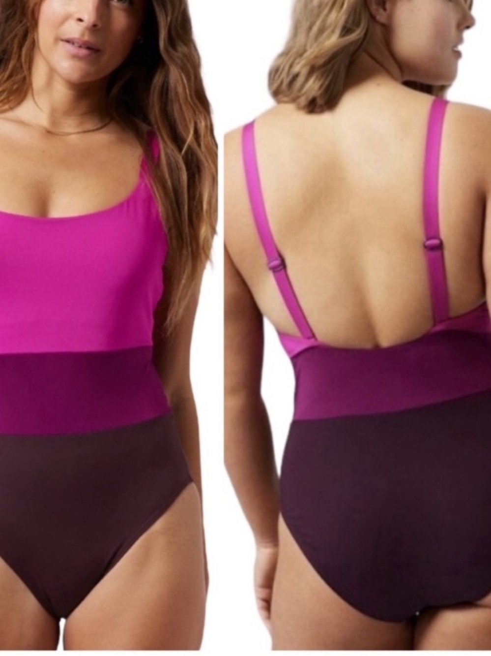 Athleta Coastline Colorblock One-Piece Swimsuit Size XS